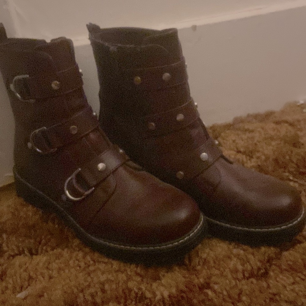 cherry brown boots